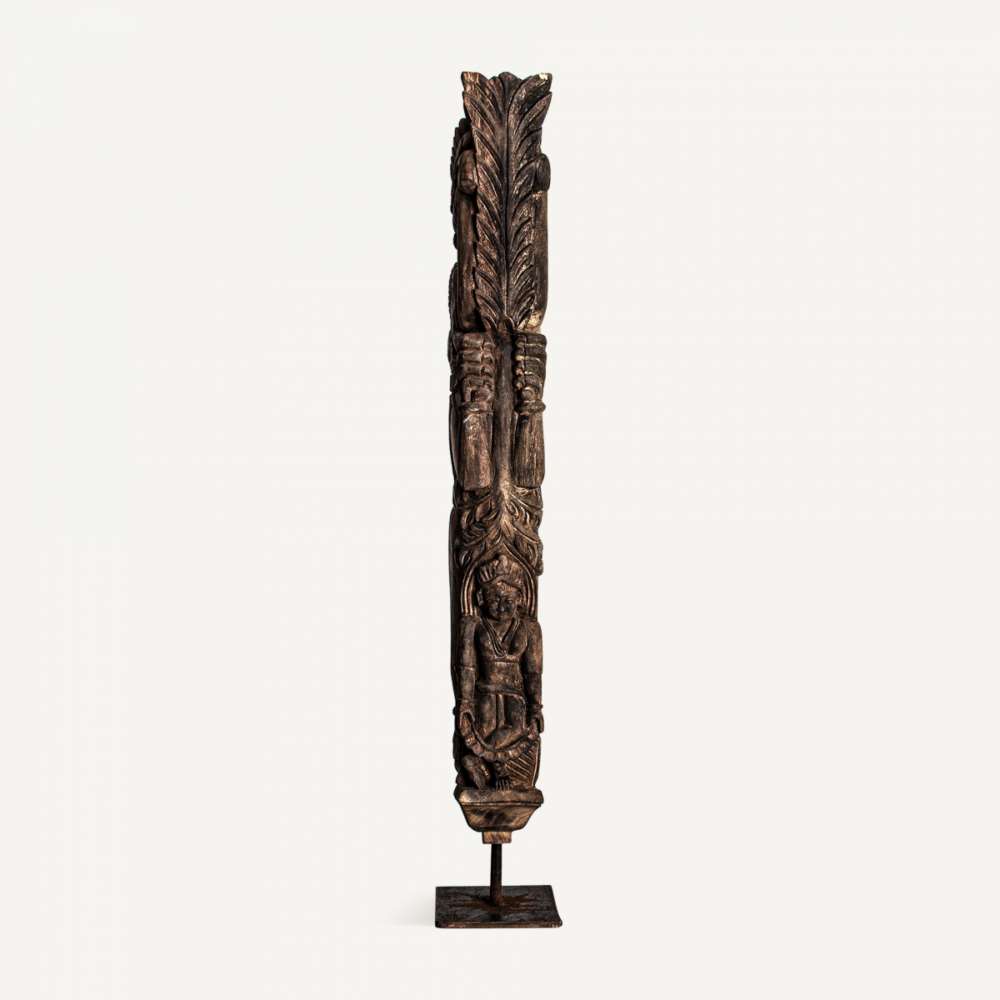 Escultura de Pie en Madera Tallada Etnica Serie Akataon Escultura de Pie en Madera Tallada Etnica Serie Akataon