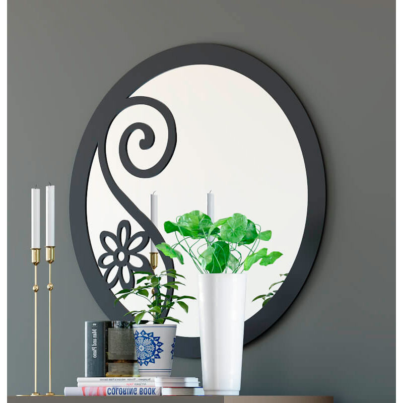 Espejo decoracion redondo forja Isaura