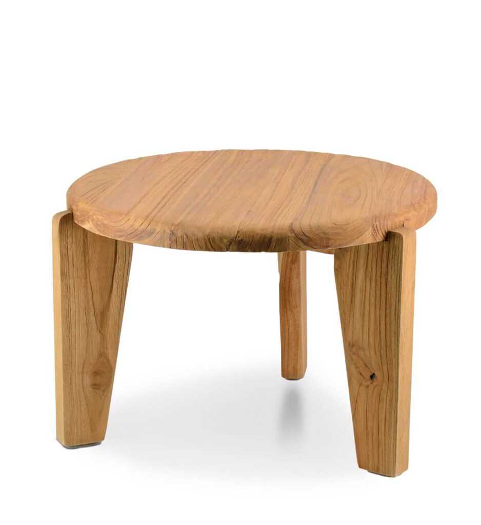 Mesa auxiliar madera de teca natural