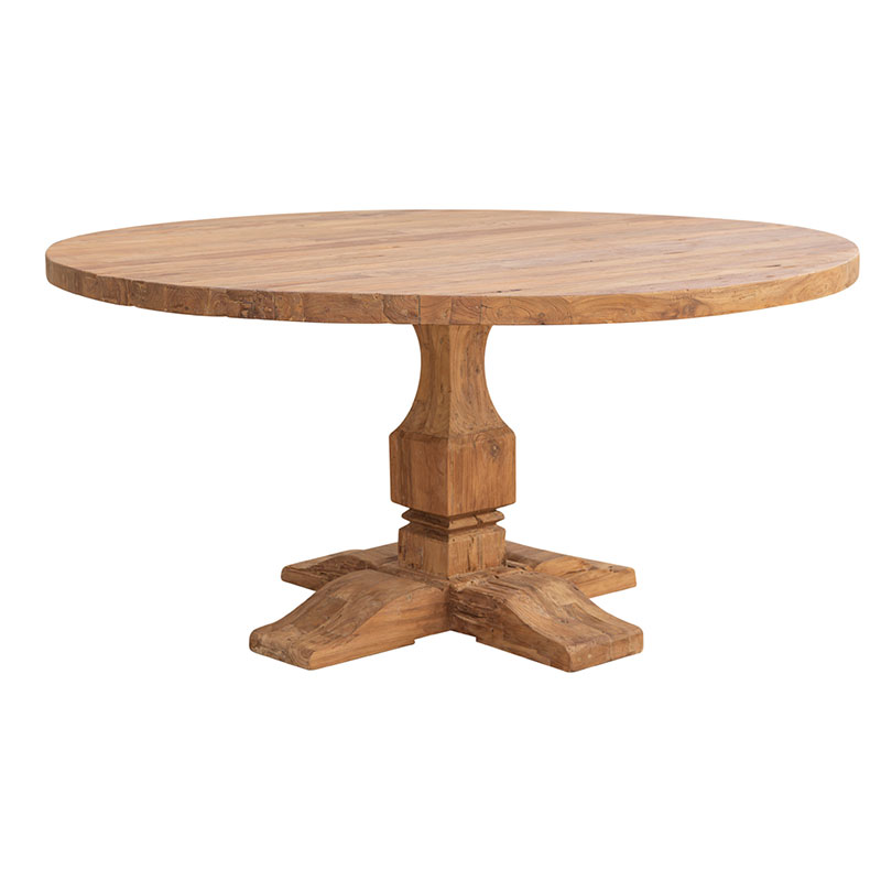 Mesa comedor rustica madera teca reciclada