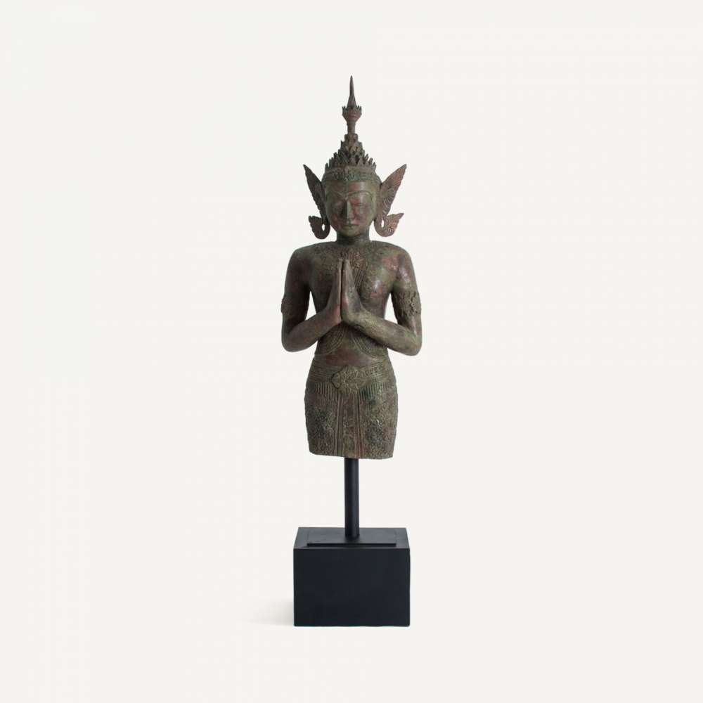 Estatua figura oriental bronce