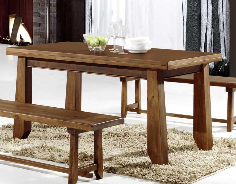 Mesa comedor rustico extensible Lagar