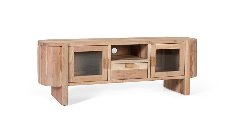 Mueble tv diseño moderno cantos redondeados