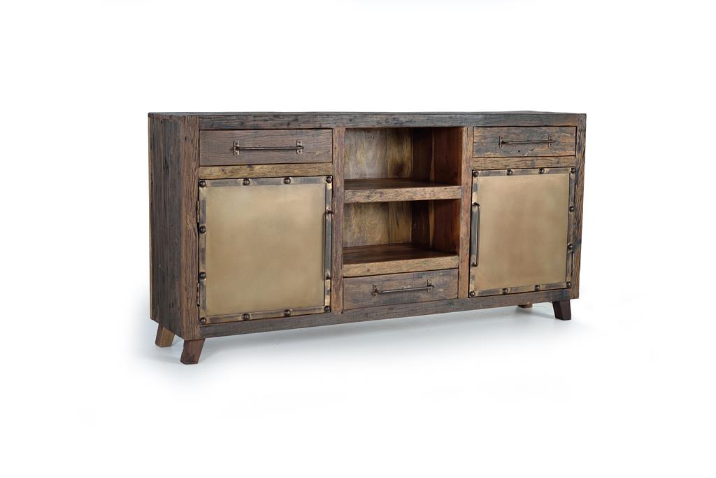 Aparador Buffet Industrial Madera Reciclada Metal Sunderlan Aparador Buffet Industrial Madera Reciclada Metal Sunderlan