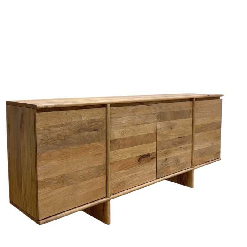 Aparador Actual Mango Natural 4 Puertas - Serie Algeo Aparador Actual Mango Natural 4 Puertas - Serie Algeo