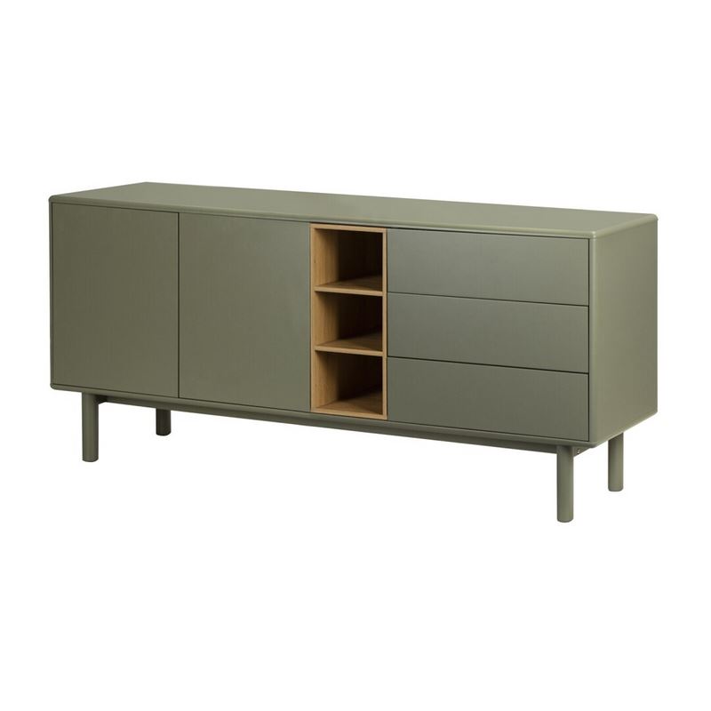 Aparador Actual Verde 2 Puertas 3 Cajones Serie Mollaris Aparador Actual Verde 2 Puertas 3 Cajones Serie Mollaris