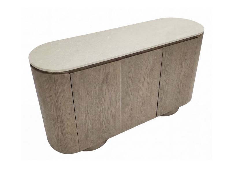 Aparador Buffet 3 Puertas Fresno Lavado y Silestone London Aparador Buffet 3 Puertas Fresno Lavado y Silestone London