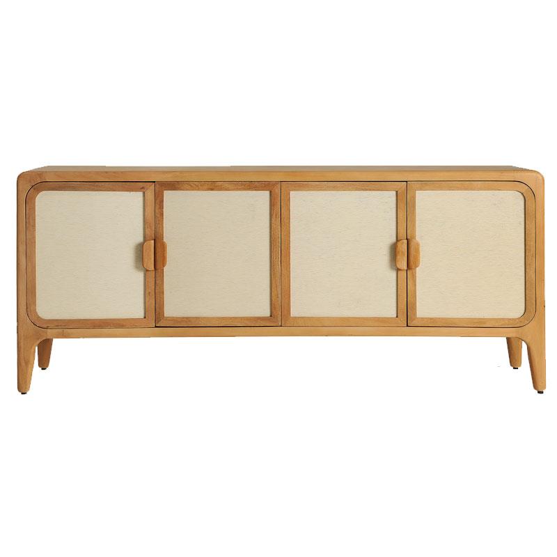 Aparador Cantos Redondos Moderno 4 Puertas - Serie Lattes Aparador Cantos Redondos Moderno 4 Puertas - Serie Lattes