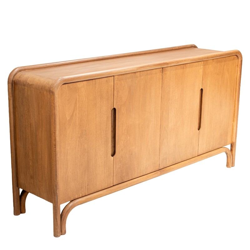 Aparador Contemporaneo 4 Puertas Mango Natural - Serie Abadin Aparador Contemporaneo 4 Puertas Mango Natural - Serie Abadin
