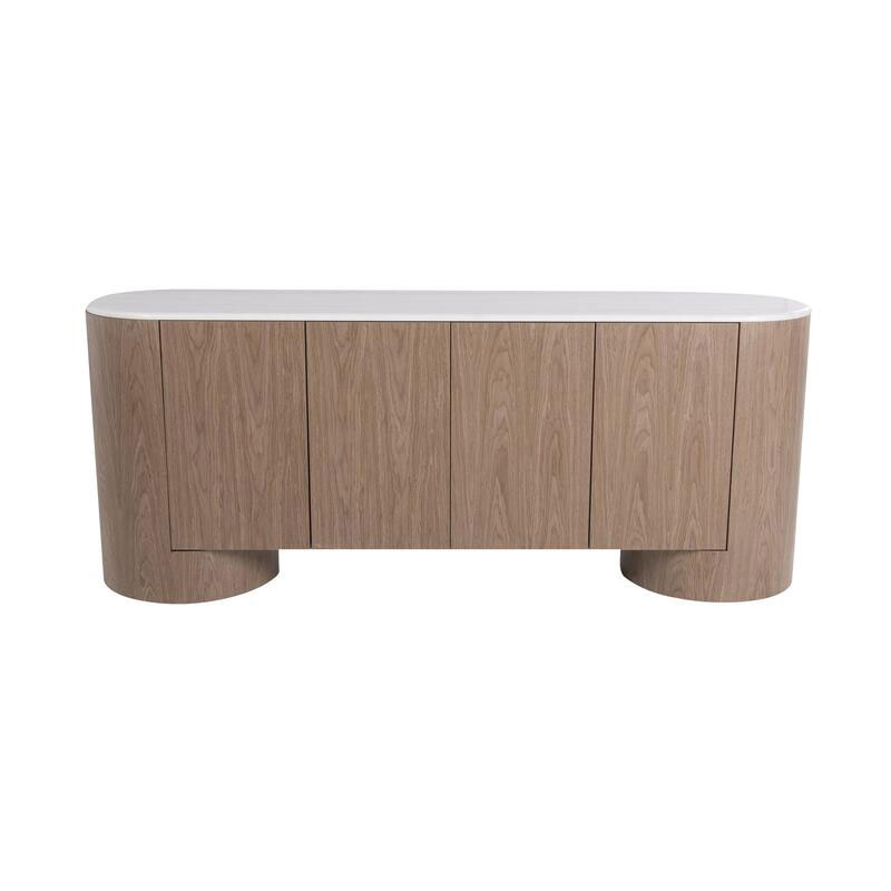 Aparador Moderno 4 Puertas Madera Marmol Serie Ligna Aparador Moderno 4 Puertas Madera Marmol Serie Ligna