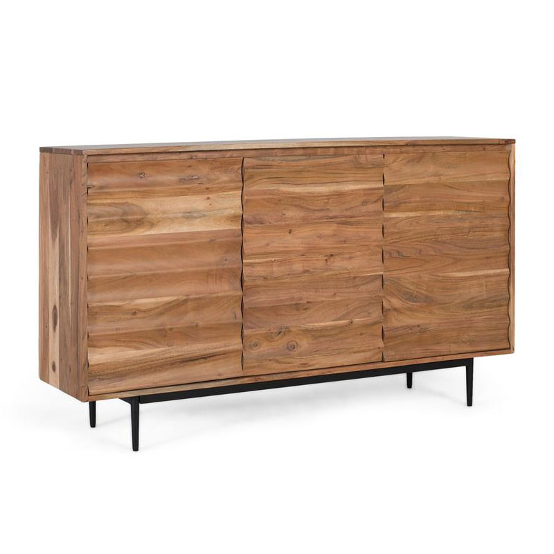 Aparador Salon Actual 3 Puertas Madera de Acacia Serie Alicock Aparador Salon Actual 3 Puertas Madera de Acacia Serie Alicock