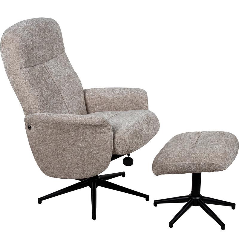 Butaca Relax Giratoria Tapizado Marron Claro Airy Butaca Relax Giratoria Tapizado Marron Claro Airy