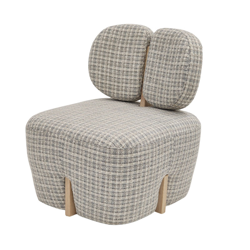 Butaca Salon Madera y Tapizado Azulon Serie Arhoa Butaca Salon Madera y Tapizado Azulon Serie Arhoa