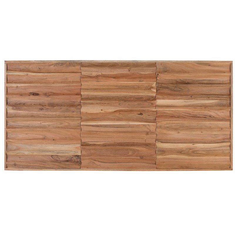 Cabecero Colchon 150 Madera de Acacia Ondulada Alicock Cabecero Colchon 150 Madera de Acacia Ondulada Alicock