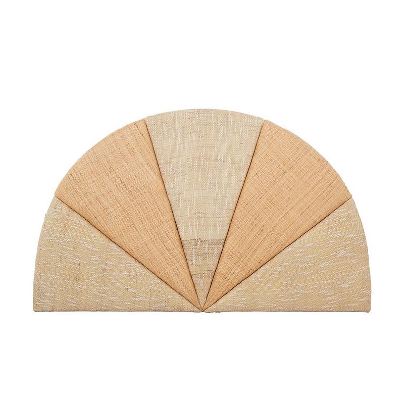 Cabecero Juvenil Semicircular Acolchado Rafia Achey Cabecero Juvenil Semicircular Acolchado Rafia Achey