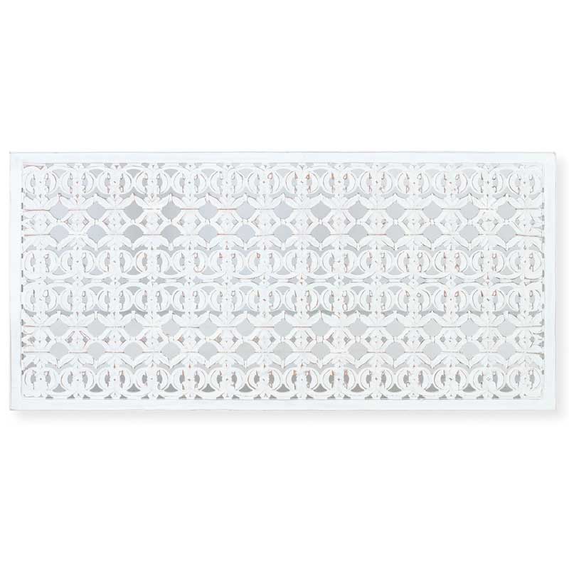 Cabecero Matrimonio Tallado Formato Mandala Blanco Serie Airats Cabecero Matrimonio Tallado Formato Mandala Blanco Serie Airats