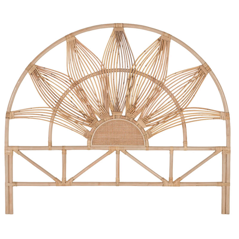 Cabecero Ratan Natural Cama de 150 cm Serie Surat Cabecero Ratan Natural Cama de 150 cm Serie Surat