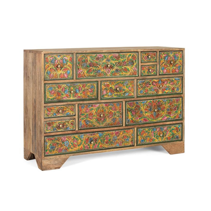 Comoda Aparador Oriental 14 Cajones Colores Serie Albizo Comoda Aparador Oriental 14 Cajones Colores Serie Albizo