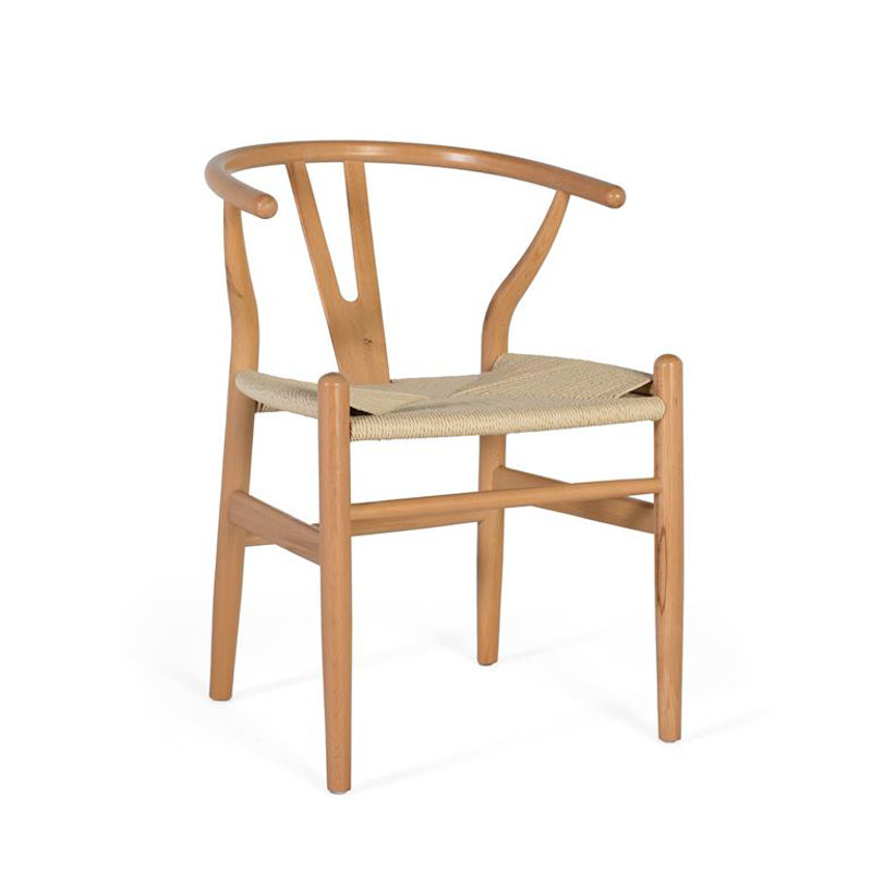 Conjunto 2 Sillas Actuales Madera Natural y Cuerda Asnara Conjunto 2 Sillas Actuales Madera Natural y Cuerda Asnara
