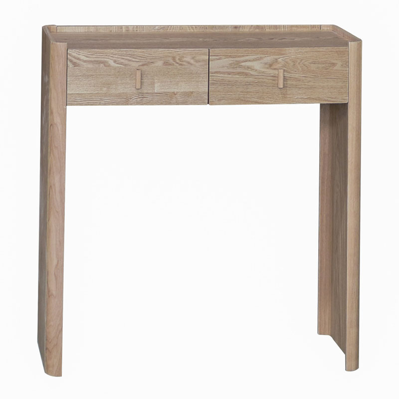 Consola Recibidor 2 Cajones Madera Fresno Natural Nereide Consola Recibidor 2 Cajones Madera Fresno Natural Nereide