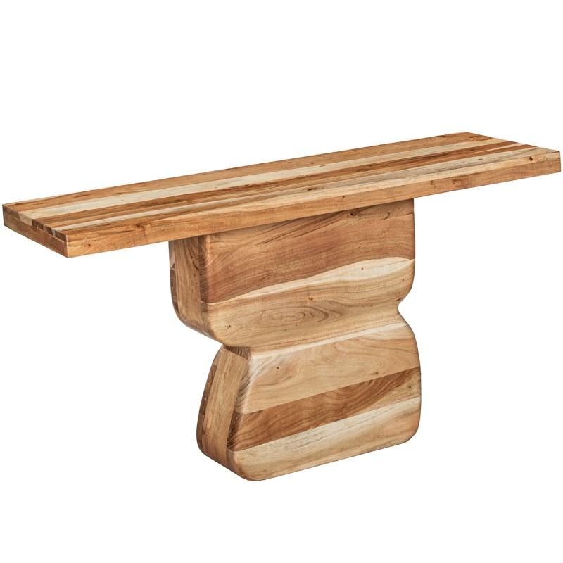 Consola Recibidor Moderna Madera Mango - Serie Abeiro Consola Recibidor Moderna Madera Mango - Serie Abeiro