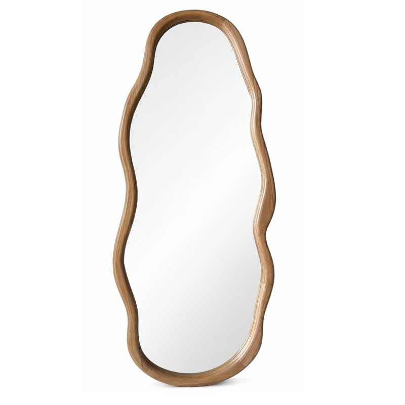 Espejo Marco Irregular Paulownia Natural 80x180 cm - Serie Arall Espejo Marco Irregular Paulownia Natural 80x180 cm - Serie Arall