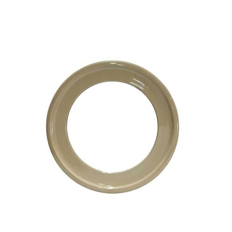 Espejo Redondo Color Taupe Brillo - Serie Amalfi Espejo Redondo Color Taupe Brillo - Serie Amalfi