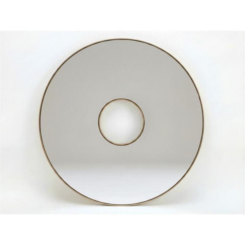 Espejo Redondo Moderno Orificio Central 60 cm - Serie Amort Espejo Redondo Moderno Orificio Central 60 cm - Serie Amort