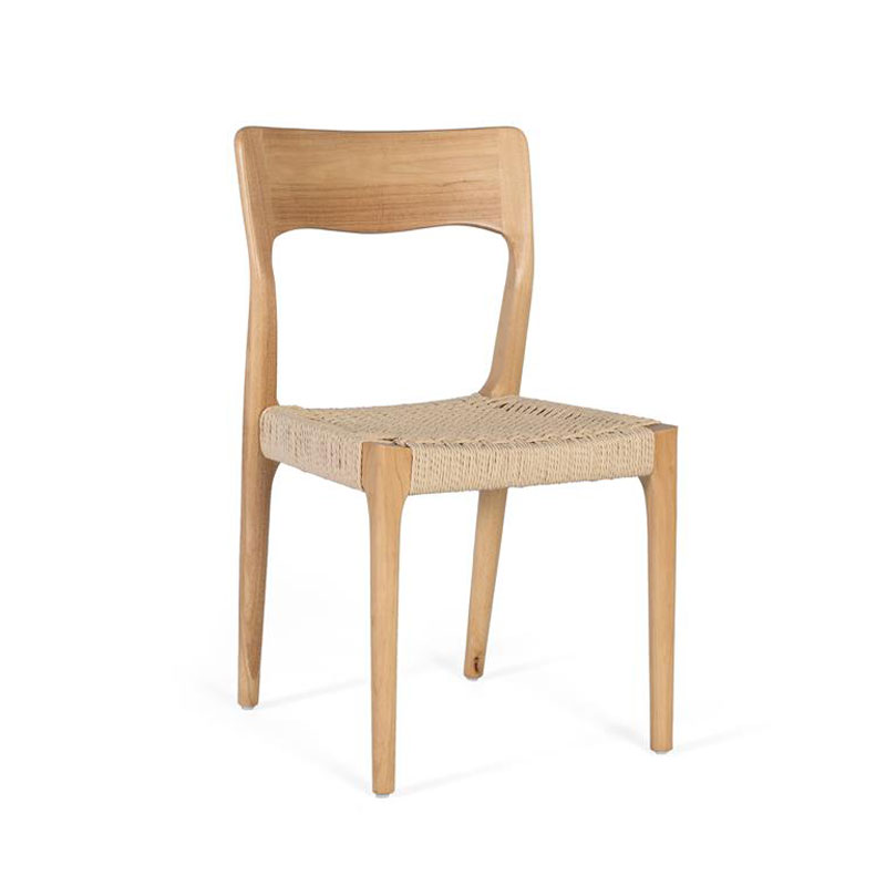 Juego 2 Sillas Madera Natural Asiento Cuerda Serie Asnara Juego 2 Sillas Madera Natural Asiento Cuerda Serie Asnara