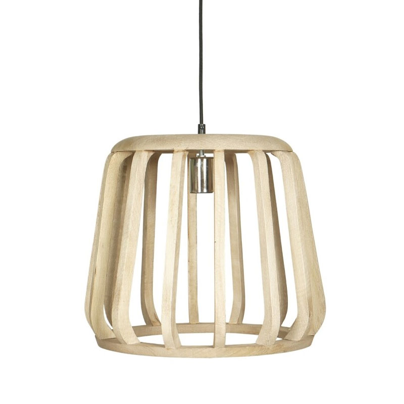 Lampara Techo Actual Mediana Madera Natural - Serie Aliquo Lampara Techo Actual Mediana Madera Natural - Serie Aliquo