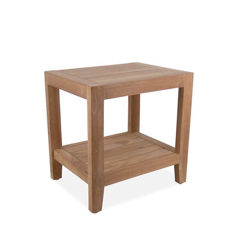 Mesa Auxiliar Jardin Teka Natural - Serie Brisa Mesa Auxiliar Jardin Teka Natural - Serie Brisa