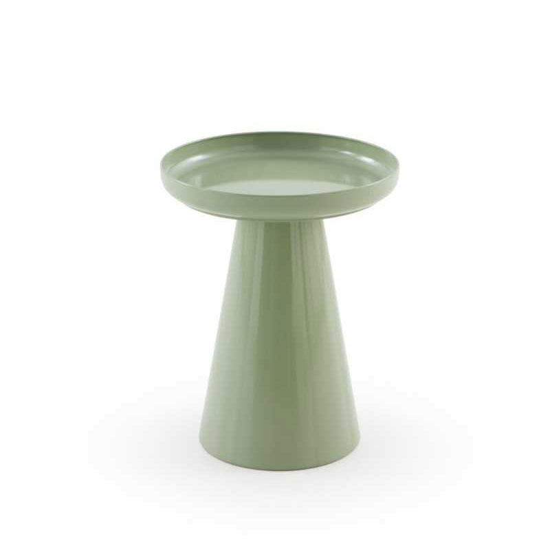 Mesa Auxiliar Redonda Metalica Verde - Serie Anento Mesa Auxiliar Redonda Metalica Verde - Serie Anento