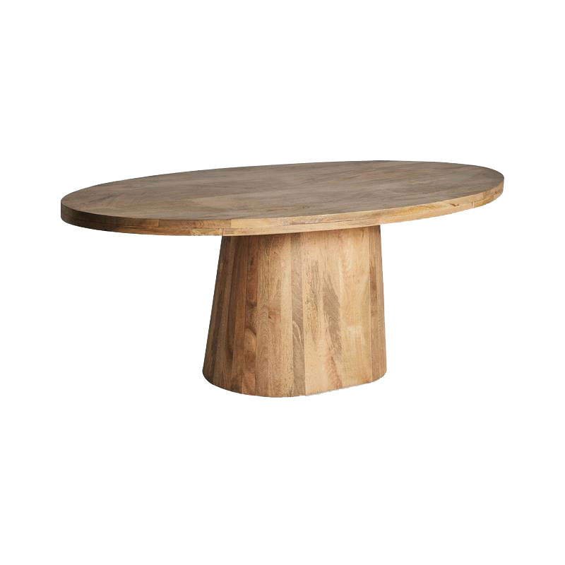 Mesa Comedor Ovalada de Mango Rustico Serie Mersch Mesa Comedor Ovalada de Mango Rustico Serie Mersch