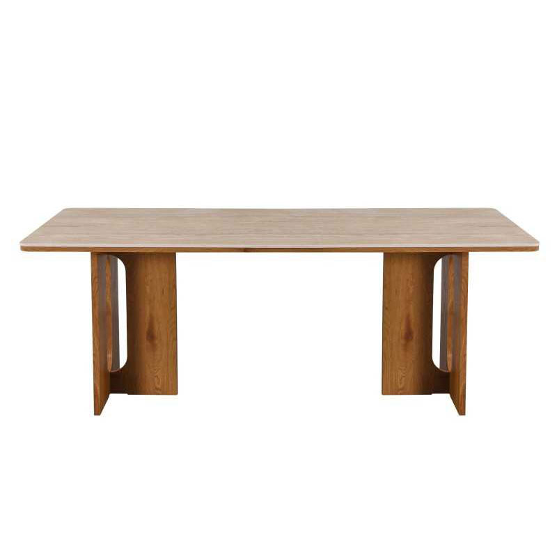 Mesa Comedor Rectangular 200 x 100 cm Roble Actual - Abial Mesa Comedor Rectangular 200 x 100 cm Roble Actual - Abial
