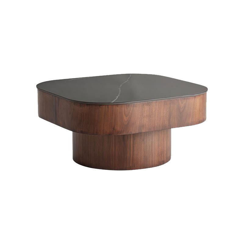 Mesa de Centro 70 Nogal y Marmol – Serie Neufs Mesa de Centro 70 Nogal y Marmol – Serie Neufs