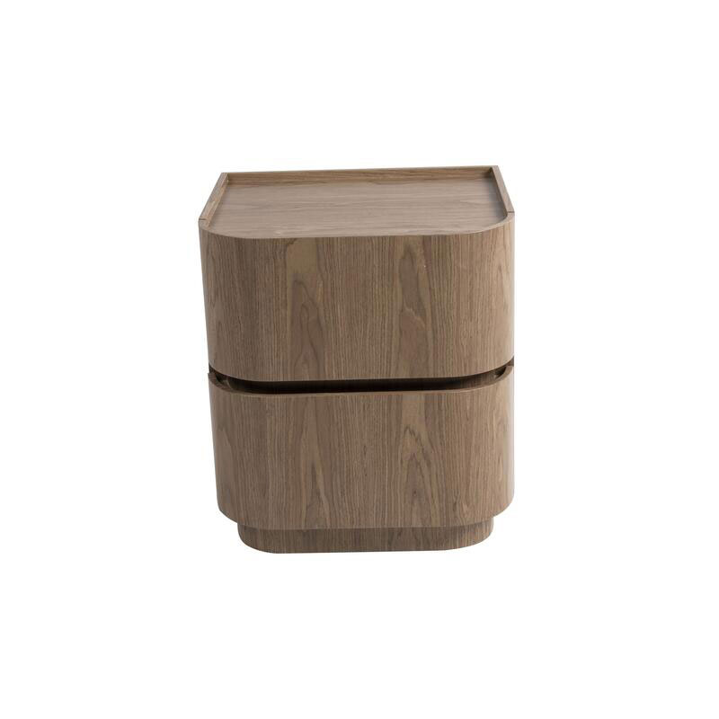 Mesita Noche Moderna Semicircular 2 Cajon Serie Ligna Mesita Noche Moderna Semicircular 2 Cajon Serie Ligna