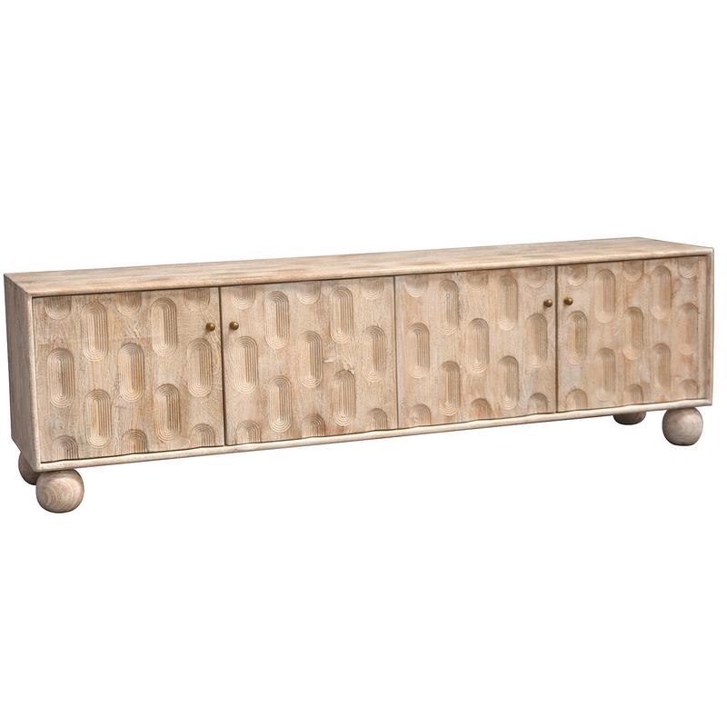 Mueble Bajo TV 4 Puertas Blanco Decape Serie Alting Mueble Bajo TV 4 Puertas Blanco Decape Serie Alting