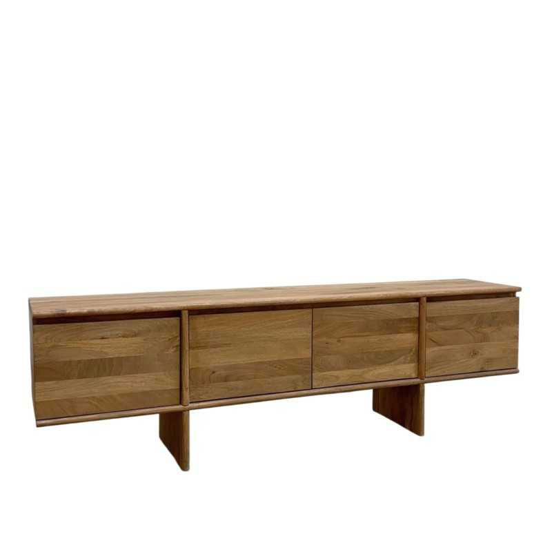 Mueble Bajo TV Mango Natural 4 Puertas - Serie Algeo Mueble Bajo TV Mango Natural 4 Puertas - Serie Algeo