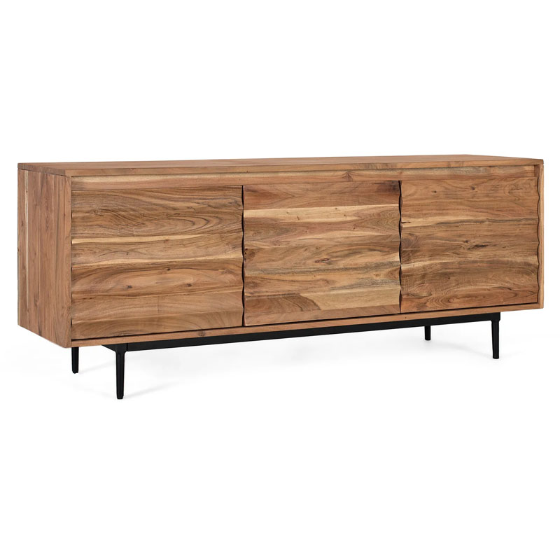Mueble TV 3 Puertas Acacia Natural - Serie Alicock Mueble TV 3 Puertas Acacia Natural - Serie Alicock
