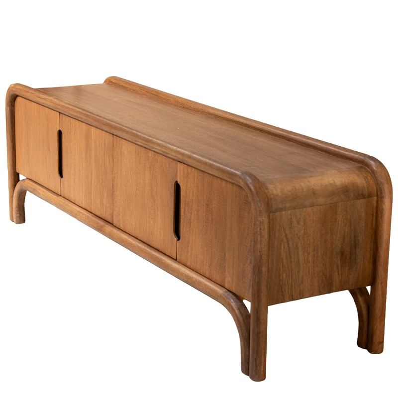 Mueble TV 4 Puertas Mango Natural - Serie Abadin Mueble TV 4 Puertas Mango Natural - Serie Abadin