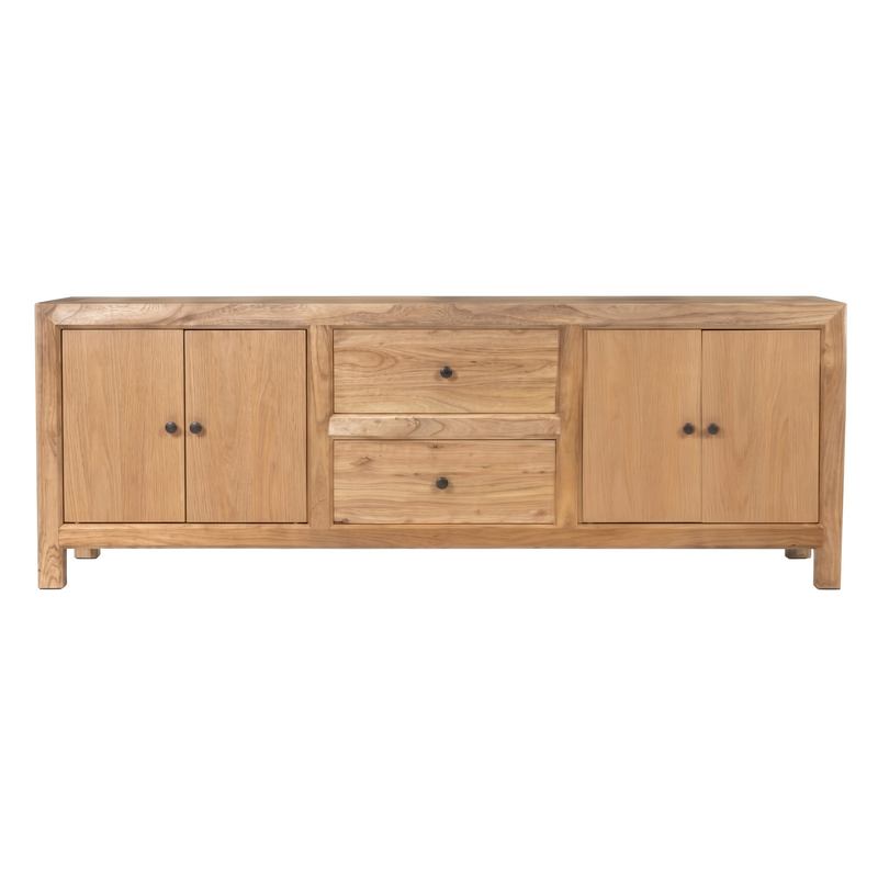 Mueble TV Rustico Madera Mindi 4 Puertas 2 Cajones Serie Apelby Mueble TV Rustico Madera Mindi 4 Puertas 2 Cajones Serie Apelby