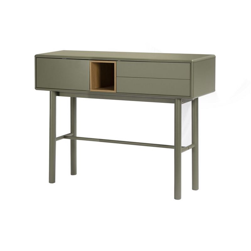 Recibidor 3 Cajones y Hueco Estante Verde Serie Mollaris Recibidor 3 Cajones y Hueco Estante Verde Serie Mollaris