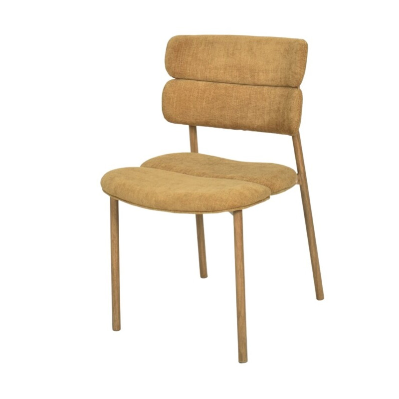 Silla Actual Comedor Metal Asiento Respaldo Mostaza Serie Anaia Silla Actual Comedor Metal Asiento Respaldo Mostaza Serie Anaia