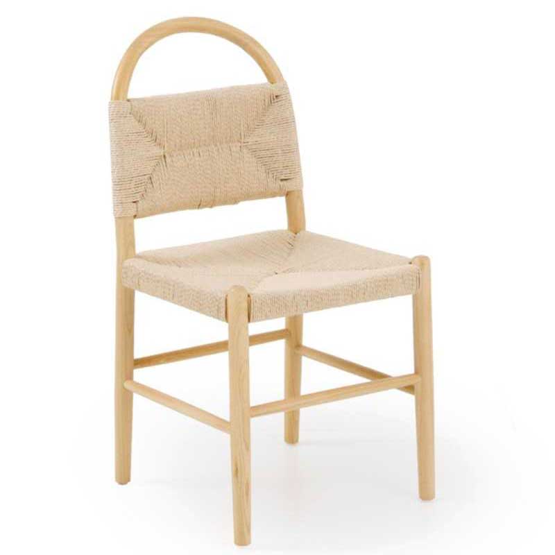 Silla Comedor Madera Cuerda Fresno Natural - Serie Alosta Silla Comedor Madera Cuerda Fresno Natural - Serie Alosta