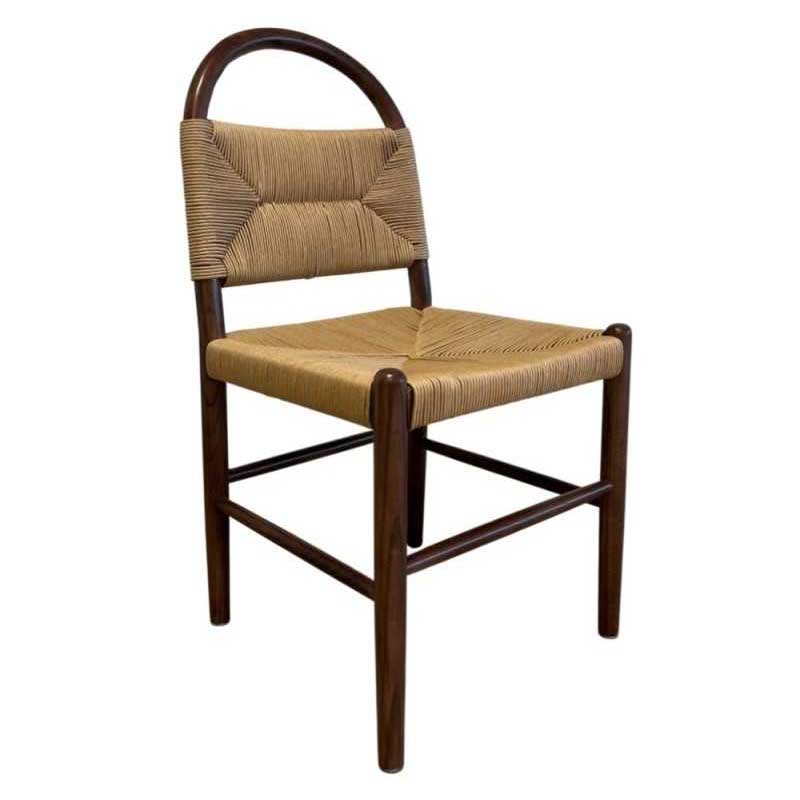Silla Comedor Madera Cuerda Fresno Nogal - Serie Alosta Silla Comedor Madera Cuerda Fresno Nogal - Serie Alosta