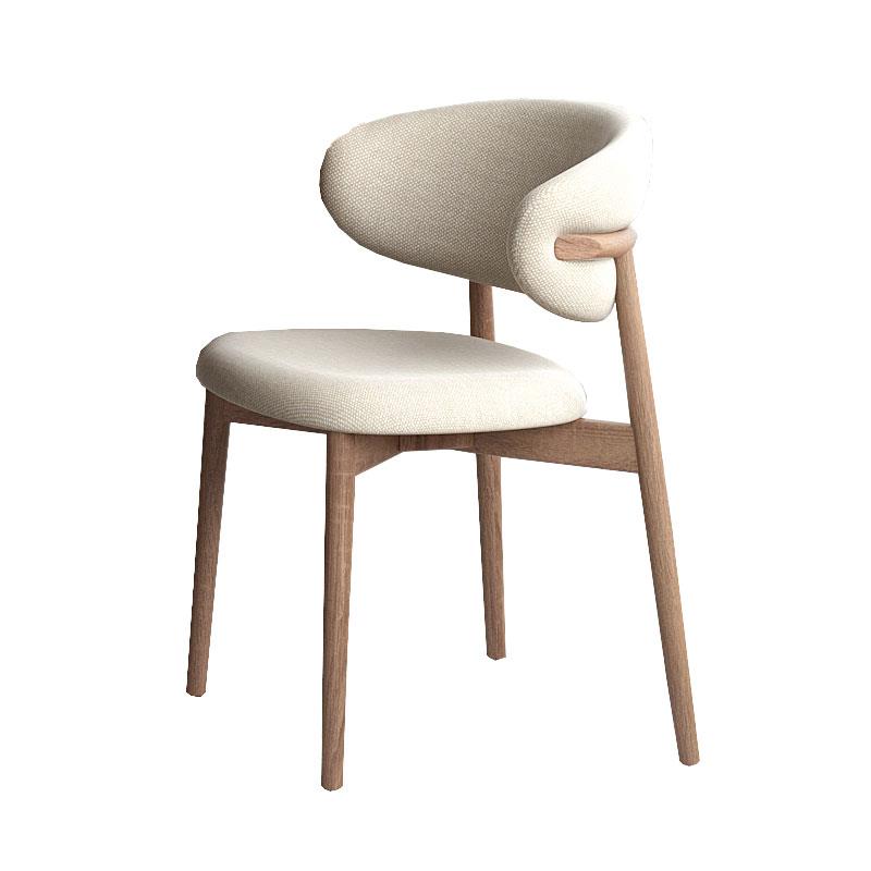 Silla Comedor Moderna Haya Natural y Tapizado Beige Anube Silla Comedor Moderna Haya Natural y Tapizado Beige Anube