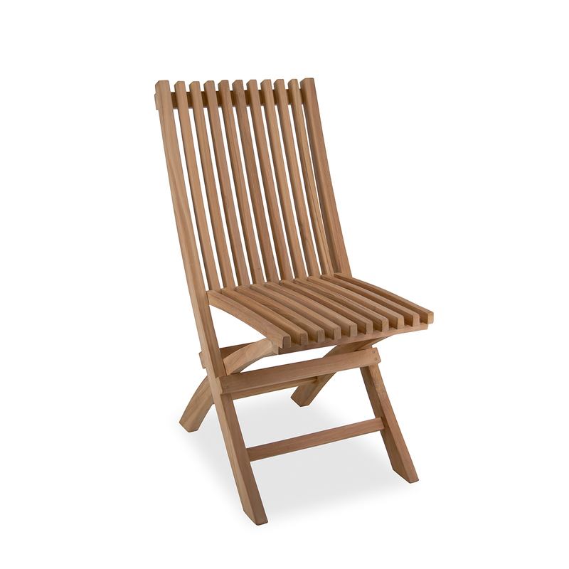 Silla Plegable Jardin Teka Natural - Serie Brisa Silla Plegable Jardin Teka Natural - Serie Brisa