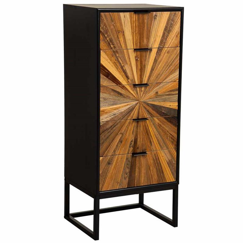 Sinfonier Cajonera Alta Rustica Industrial 5 Cajones Antoin Sinfonier Cajonera Alta Rustica Industrial 5 Cajones Antoin
