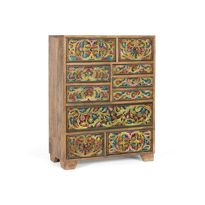 Sinfonier Oriental 10 Cajones Pintados en Colores Albizo Sinfonier Oriental 10 Cajones Pintados en Colores Albizo