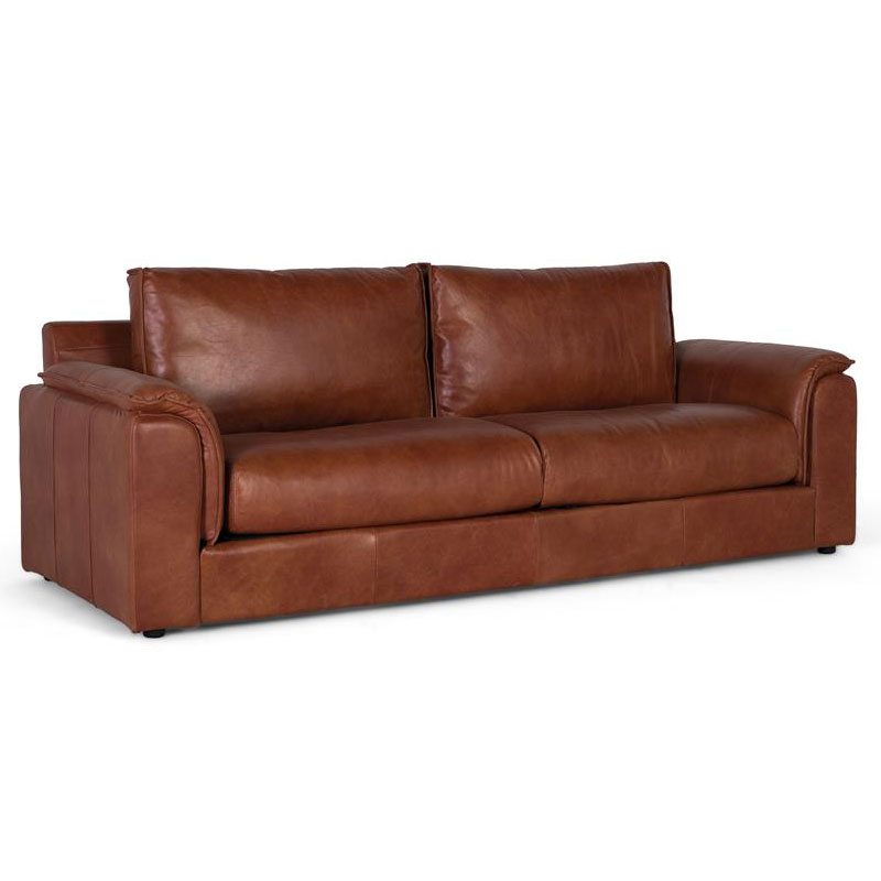 Sofa Grande Diseño Actual Piel Marron Serie Alduan Sofa Grande Diseño Actual Piel Marron Serie Alduan